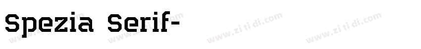 Spezia Serif字体转换